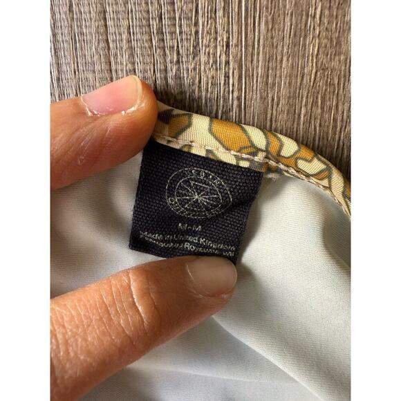 Urban Outfitters UO Orange Tile Print Long Sleeve Hanky Hem Top Size M‎ - Picture 4 of 6